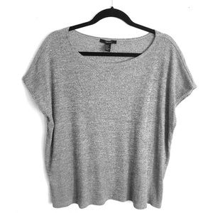 Forever 21 gray knit box short sleeve shirt